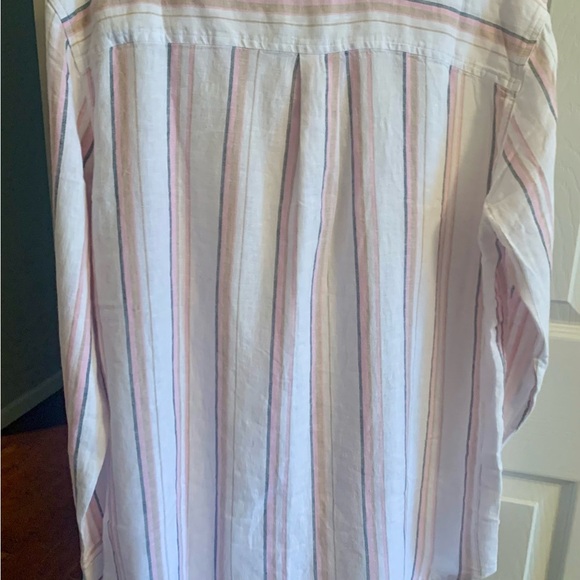 Gap Women's Linen Button Down Top
Size S Multi Stripe NWT - Picture 7 of 8